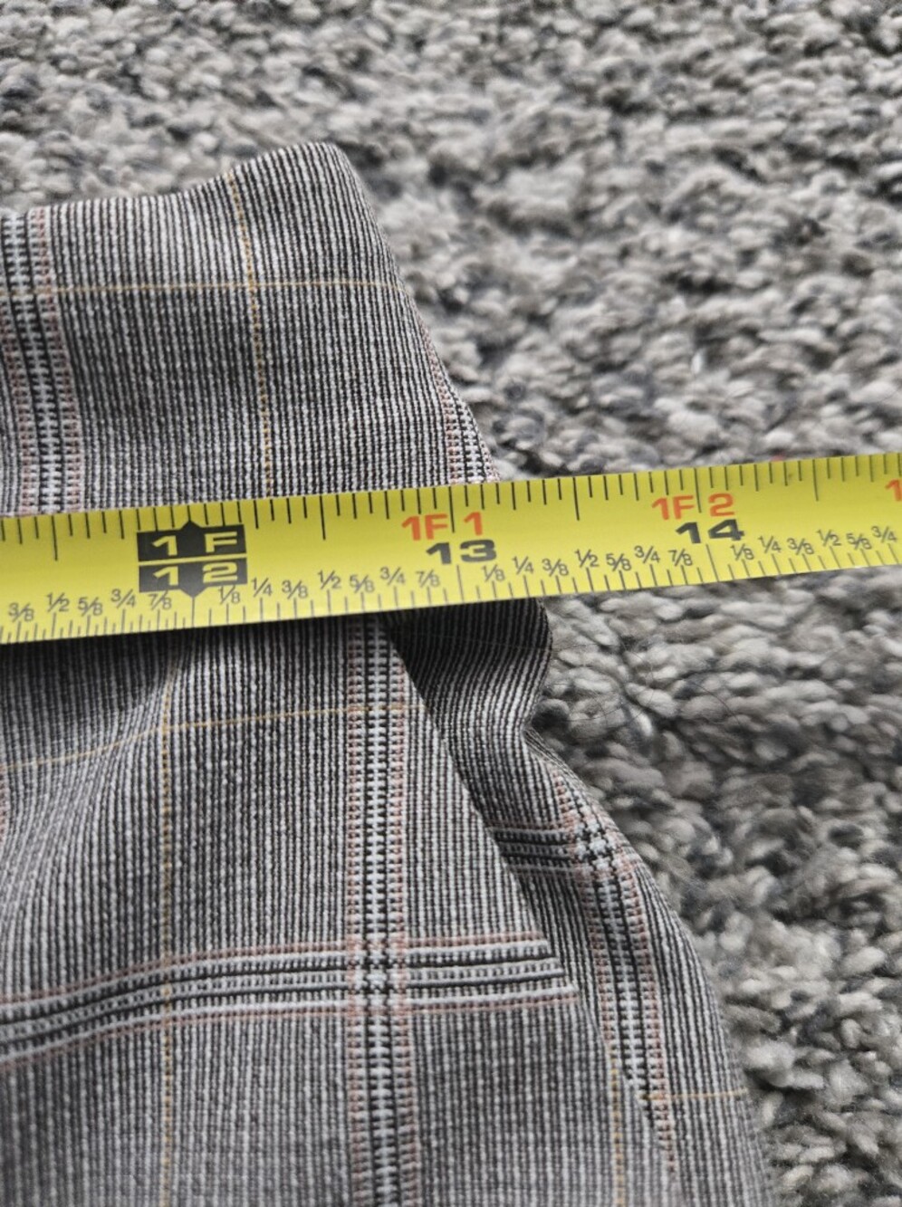 Gray Plaid Dress Pants - Picture 8 of 15